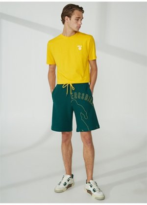 Зеленые мужские Спортивные шорты Bikkembergs