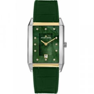Наручные часы JACQUES LEMANS Classic 1-2158H, зеленый, серебряный