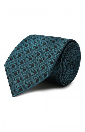 Шелковый галстук Prada. Цвет: зелёный
