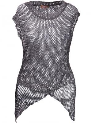 Сетчатая жилетка Vivienne Westwood. Цвет: серый