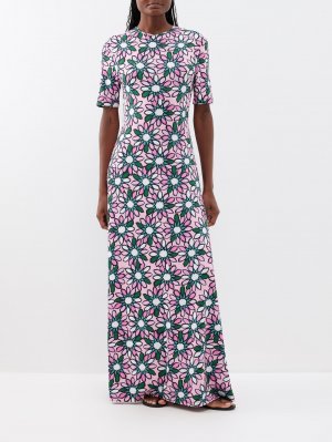 Платье макси alexa из джерси с цветочным принтом , розовый Eywasouls Malibu