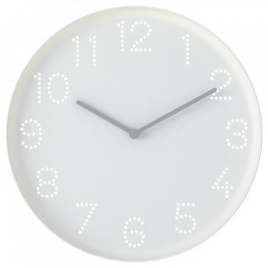Часы настенные ИКЕА ТРОММА низковольтные белые 25 см IKEA