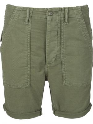 Tapered Army shorts The Great. Цвет: зелёный