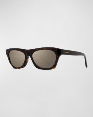 Мужские овальные солнцезащитные очки Temple-Logo Givenchy