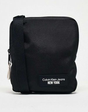 Черная сумка через плечо Jeans sport Essential Reporter Calvin Klein