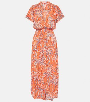 Платье becky с принтом , оранжевый Poupette St Barth
