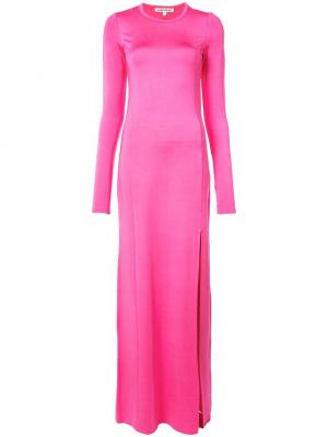 Приталенное платье с боковым разрезом Elizabeth And James. Цвет: розовый и фиолетовый