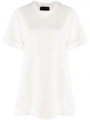 Платье-футболка с плиссировкой Mr & Mrs Italy. Цвет: белый