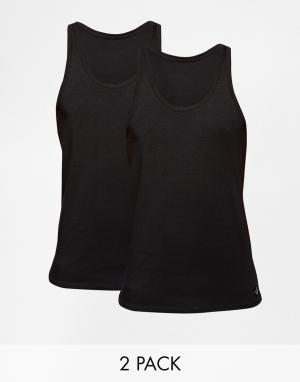 Комплект из 2 маек Calvin Klein. Цвет: черный