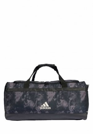 Дорожная сумка Linear Graphic Duffel Medium , цвет black charcoal white Adidas