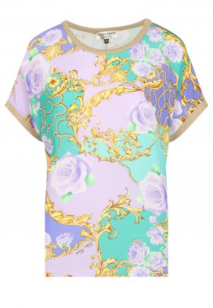 Блуза ELISA FANTI. Цвет: фиолетовый