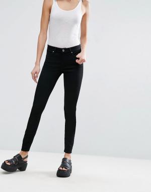 Черные джинсы скинни до щиколотки с классической талией -Черный цвет ASOS DESIGN
