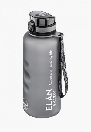 Бутылка спортивная Elan Gallery 1,5 л, 10х10х28,5 см Style Matte. Цвет: серый