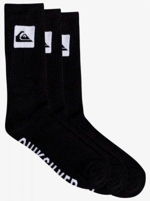 Мужские носки Quik (5 пар) QUIKSILVER. Цвет: черный
