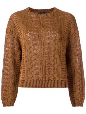 Knitted blouse Gig. Цвет: коричневый