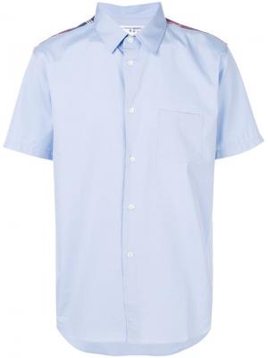 Рубашка с короткими рукавами и карманом Comme Des Garçons Shirt Boys. Цвет: синий