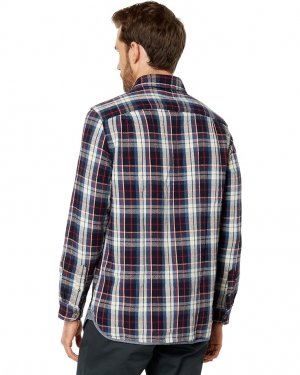 Рубашка Regular Fit Midweight Cotton Flannel Check Shirt, темно-синий Scotch & Soda