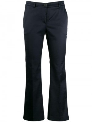 Укороченные расклешенные брюки Pt01. Цвет: синий