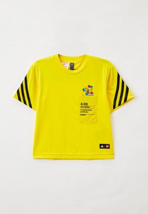 Футболка спортивная adidas U LEGO CL TEE. Цвет: желтый
