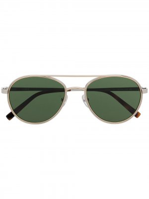 Солнцезащитные очки-авиаторы LIU JO. Цвет: серебристый