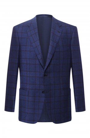 Кашемировый пиджак Brioni. Цвет: синий