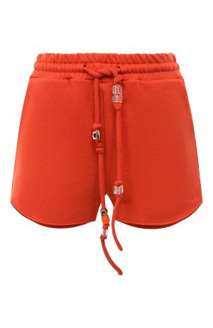 Хлопковые шорты Dondup. Цвет: оранжевый