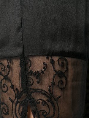 Облегающие шорты с кружевными вставками Ann Demeulemeester. Цвет: черный