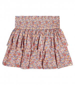 Ярусная юбка из хлопка с цветочным принтом , разноцветный Tartine et Chocolat