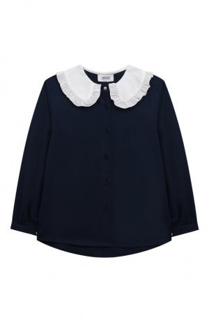 Хлопковая блузка Aletta. Цвет: синий