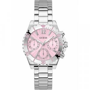 Наручные часы GW0696L1, серебряный, розовый Guess. Цвет: серебристый/розовый