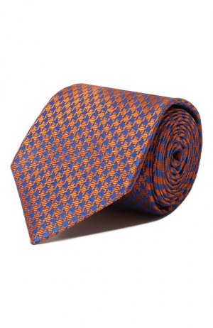 Шелковый галстук Kiton. Цвет: оранжевый