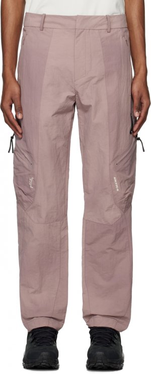 Пурпурные брюки карго неправильной формы с краской A-COLD-WALL*