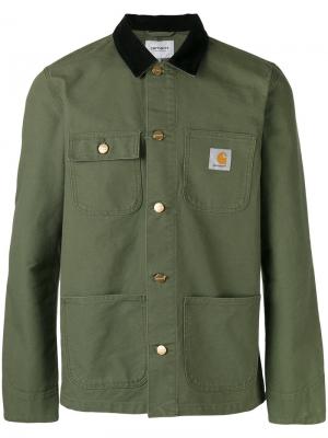 Куртка спортивного стиля Carhartt. Цвет: зелёный