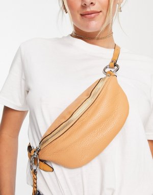 Песочная сумка-кошелек на пояс с застежкой-молнией сверху -Светло-бежевый цвет Rebecca Minkoff