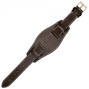 Ремешок 1802-02-1-2/0 НАП Classic Коричневый черный 18 мм кожаный ремень напульсник для часов наручных командирские натуральной кожи Ardi. Цвет: коричневый