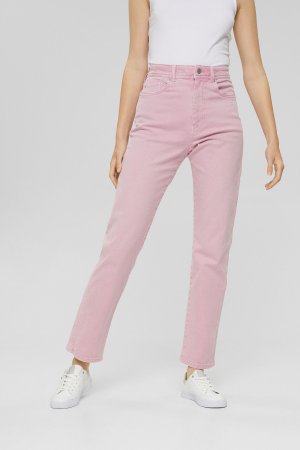 Розовые брюки New прямого кроя, розовый Esprit