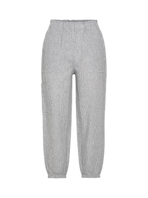 Полосатые брюки-джоггеры Dkny, серый DKNY. Цвет: серый