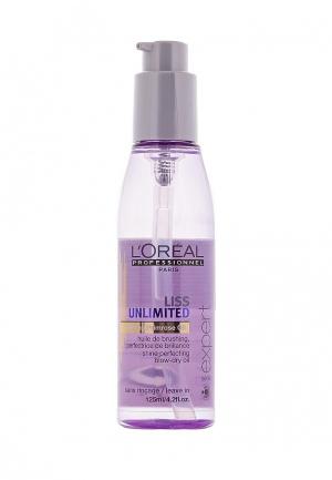 Термо-масло для гладкости LOreal Professional L'Oreal Liss Unlimited - контроля и дисциплины непослушных волос. Цвет: фиолетовый