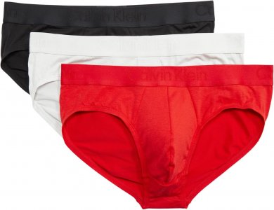 Черные трусы CK, комплект из 3 шт. , цвет Rouge/Lunar Rock/Black Calvin Klein Underwear