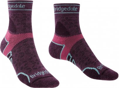 Легкие носки T2 Merino Sport 3/4 — женские , фиолетовый Bridgedale