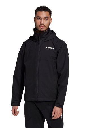 Двухслойная куртка-дождевик Performance Terrex Multi Rain RDY , черный Adidas