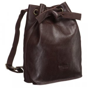 Рюкзак , фактура гладкая, коричневый Dr.Koffer. Цвет: коричневый/темно-коричневый