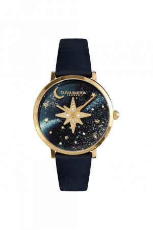 Модные аналоговые часы Celestial Nova из нержавеющей стали — 24000081 , синий Olivia Burton