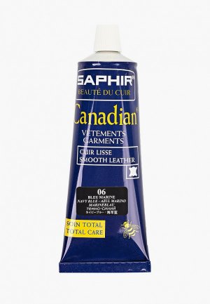 Крем для обуви Saphir Canadian, темно-синий, 75 мл. Цвет: синий