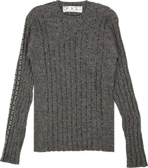 Свитер Arrow Band Crewneck Sweater 'Grey', серый Off-White
