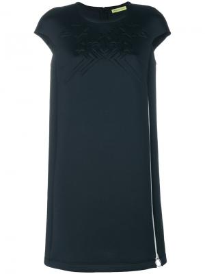 Платье с короткими рукавами Versace Jeans. Цвет: черный