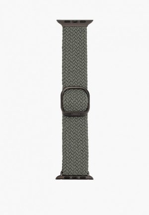 Ремешок для часов Uniq Apple Watch 45/44/42 мм Aspen плетеный из волокна Weavex. Цвет: хаки