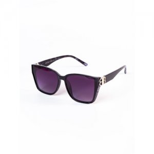 Солнцезащитные очки , прямоугольные, с защитой от УФ, для женщин, черный ezstore. Цвет: черный