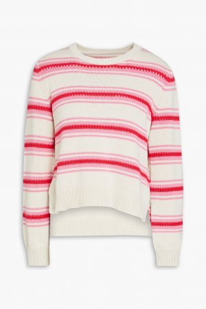 Полосатый хлопковый свитер Chinti & Parker, розовый PARKER