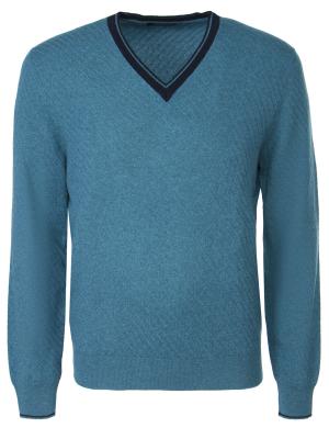 Кашемировый пуловер Ermenegildo Zegna. Цвет: бирюзовый